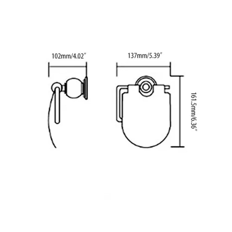 Homary Charles Luxury Wall Mount Toilet Paper Holder Wayfair